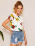 Floral Print Tiered Blouse