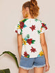 Floral Print Tiered Blouse