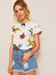 Floral Print Tiered Blouse