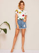 Floral Print Tiered Blouse