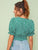 Ditsy Floral Wrap Self Tie Blouse