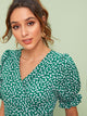 Ditsy Floral Wrap Self Tie Blouse