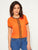 Contrast Binding Keyhole Back Top