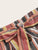 Striped Button Front Belted Skirt