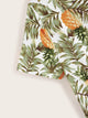 Tropical and Pineapple Print Tee
