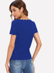 Scallop Edge Solid Top