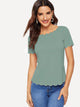 Scallop Edge Solid Top