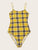 Plaid Fitted Cami Bodysuit