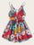 Large Floral Plunging Neck Cami Romper
