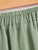 Drawstring Waist Button Front Skirt