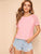 Lace Raglan Sleeve Tunic Tee