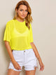 Sheer Mesh Boxy Top