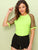 Embroidery Mesh Sleeve Top