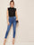 Lettuce Frill Contrast Lace Blouse