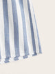 Tie Back Striped Romper