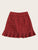Ruffle Trim Wrap Tie Waist Skirt