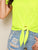 Neon Lime Knot Hem Tee