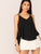 Double Strappy Dip Hem Swing Top