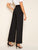 Solid Double Button Tailored Pants