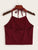 Letter Print Halter Top