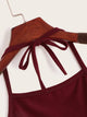 Letter Print Halter Top