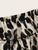 Leopard Print Frill Trim Flippy Hem Skirt