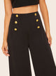 Double Breasted Wide Leg Pants