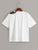 Asymmetric Neck Tie Front Tee