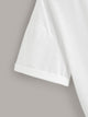 Asymmetric Neck Tie Front Tee
