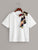 Asymmetric Neck Tie Front Tee