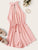 Drawstring Waist Cut Out Tie Back Romper