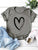 Neon Green Heart Print Tee