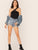 Crisscross Asymmetrical Straps Front Bodysuit