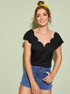 Scallop Edge Solid Top