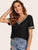 Embroidered Tape Trim T-shirt