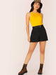Neon Yellow Form Fitted Halter Bodysuit
