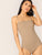 Solid Rib-knit Cami Bodysuit