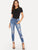 Zip Fly Ripped Jeans