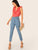 Plunging Neck Ruffle Trim Tie Back Bodysuit