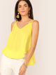 Double Strappy Dip Hem Swing Top