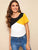Cut-and-sew Short Sleeve Top