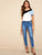 Cut-and-sew Short Sleeve Top