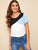 Cut-and-sew Short Sleeve Top
