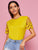 Contrast Lace Sleeve Tee