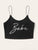 Letter Print Cami Crop Top