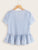 Frill Trim Striped Smock Blouse