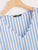 Frill Trim Striped Smock Blouse