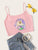 Figure And Letter Print Cami Top