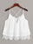 Lace Hem Criss Cross Cami Top