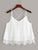 Lace Hem Criss Cross Cami Top